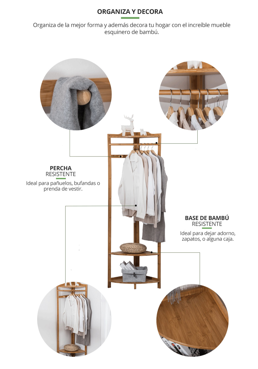 Mueble Esquinero bambu